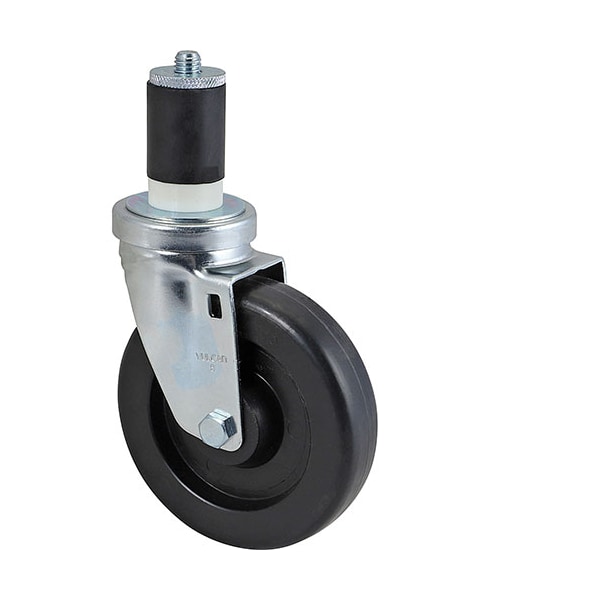 Caster, Stem (5"Od, Swvl, Black)